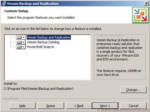 Installing Veeam Backup and Replication v5